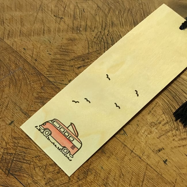 Minimal Adventure Bookmark - Camper Van