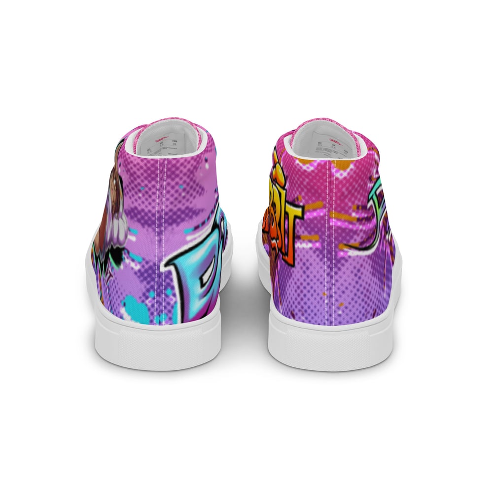 WOMEN'S - Delinquent Bunny -  high top canvas shoes