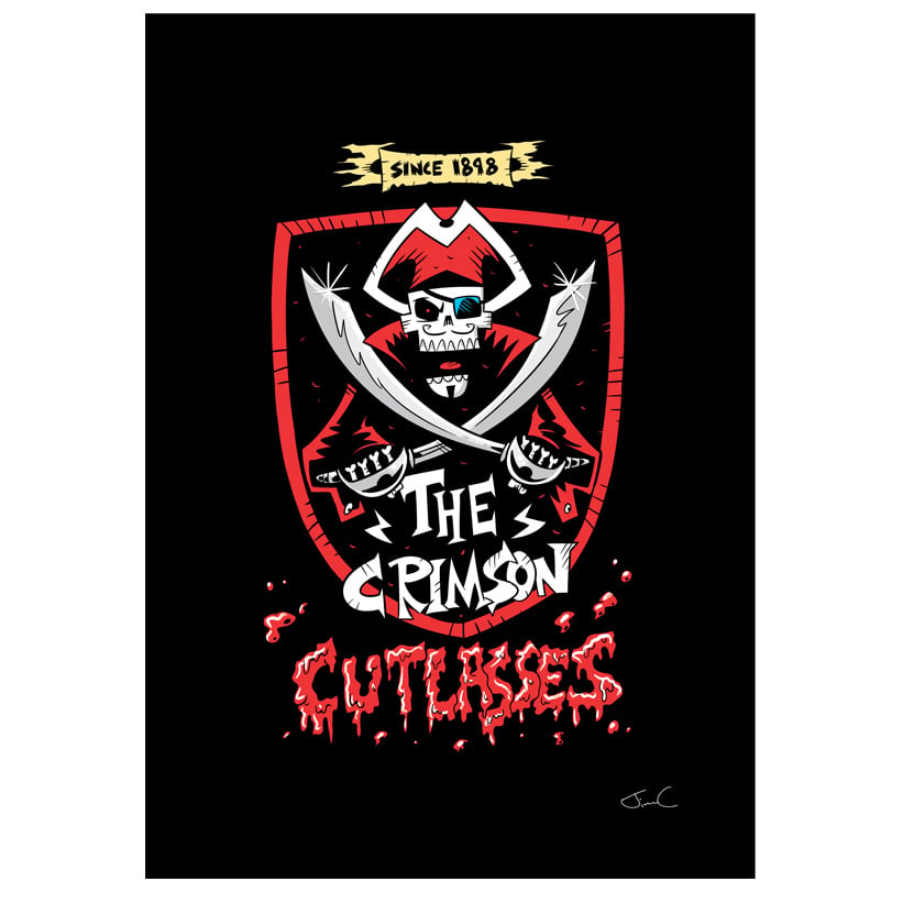 Image of The Crimson Cutlasses - Team Badge