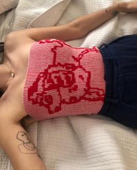 Image 1 of POODLE BOOB-TUBE