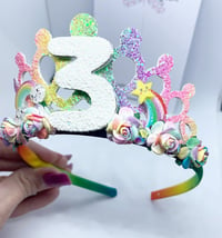 Image 3 of Rainbow Birthday tiara