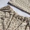 Snow leopard print shorts 