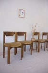 Suite de quatre chaises "esprit Silvio Coppola"