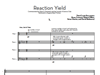 Reaction Yield - Score and Parts