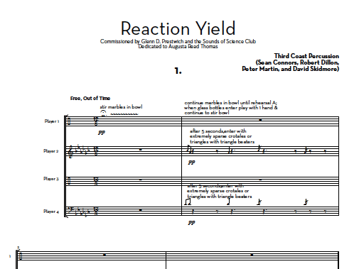 Image of Reaction Yield - Score and Parts