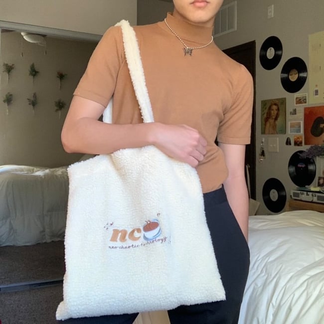 "NC(TEA)" Inspired Fluffy Tote Bag