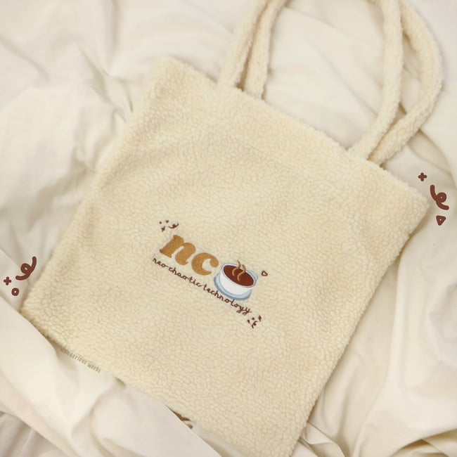 "NC(TEA)" Inspired Fluffy Tote Bag