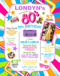 Image 2 of 80s Birthday Posters