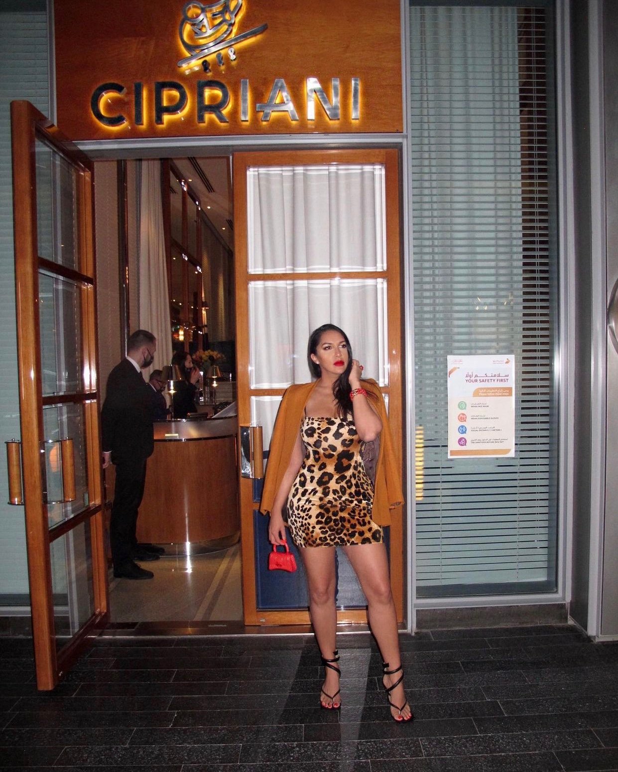 Image of VELVET LEOPARD PRINT MINI DRESS (SMALL)