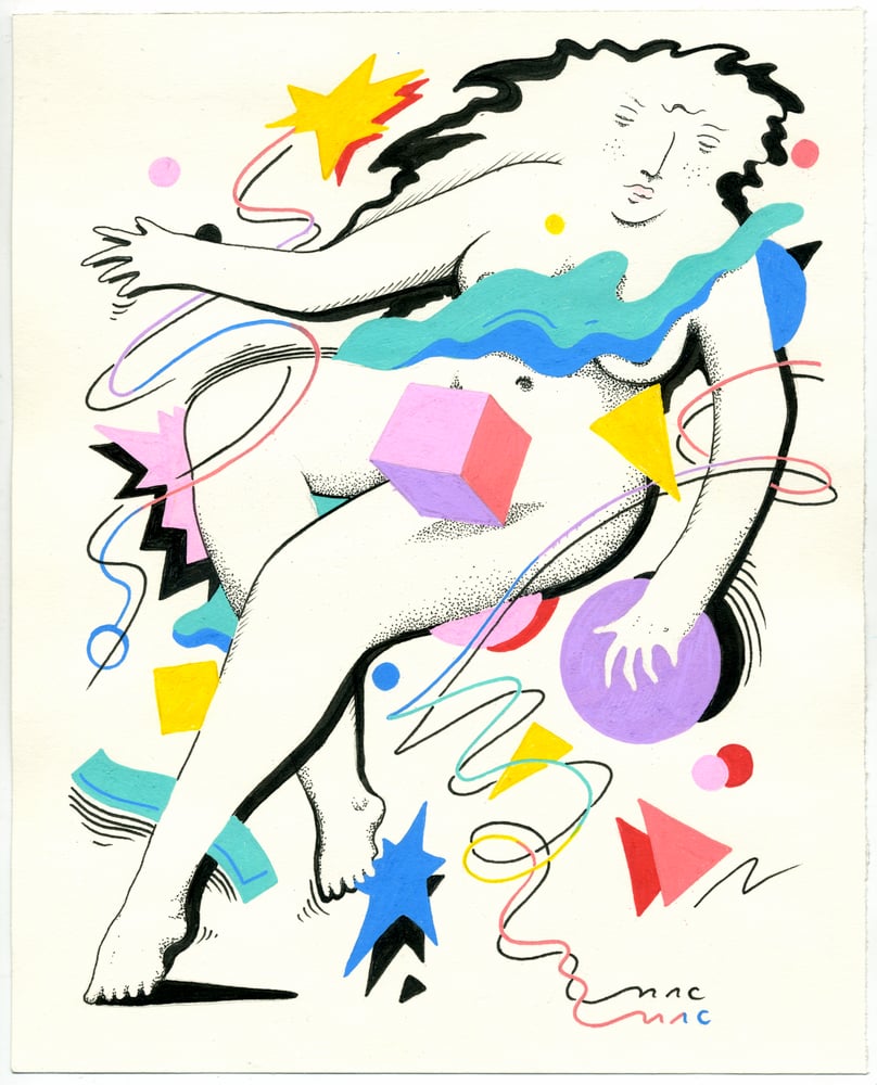 Image of "Flying Start" original drawing