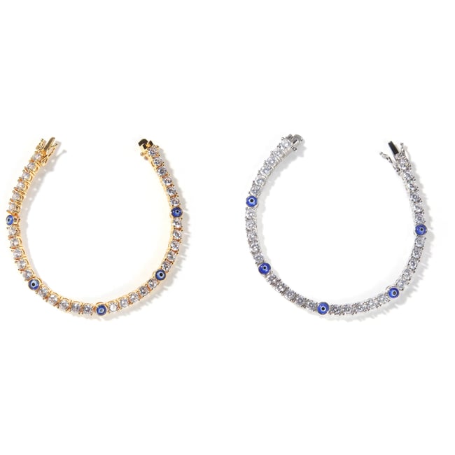Evil Eye Tennis Anklet 