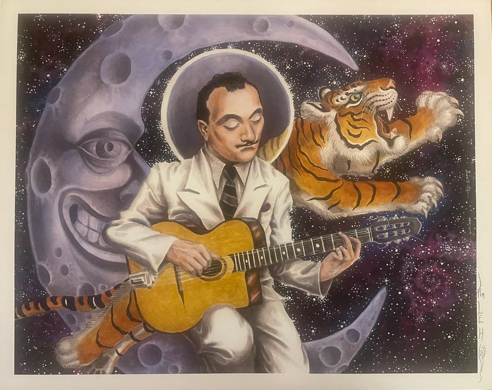 Image of Tim Lehi “Django’s Tiger” Signed Poster