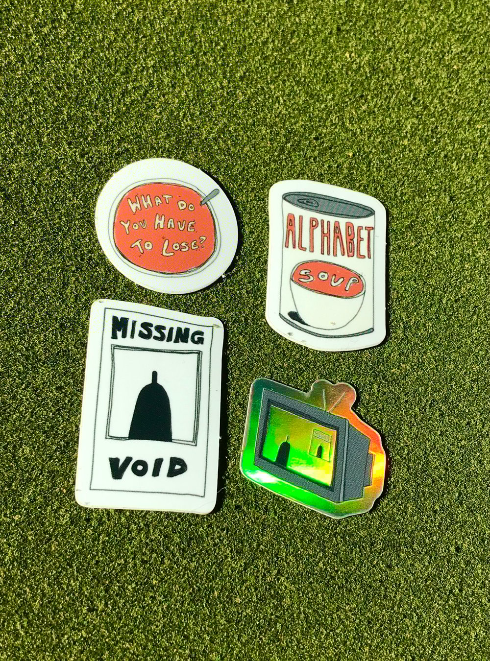 Image of series two sticker pack - alphabet soup edition