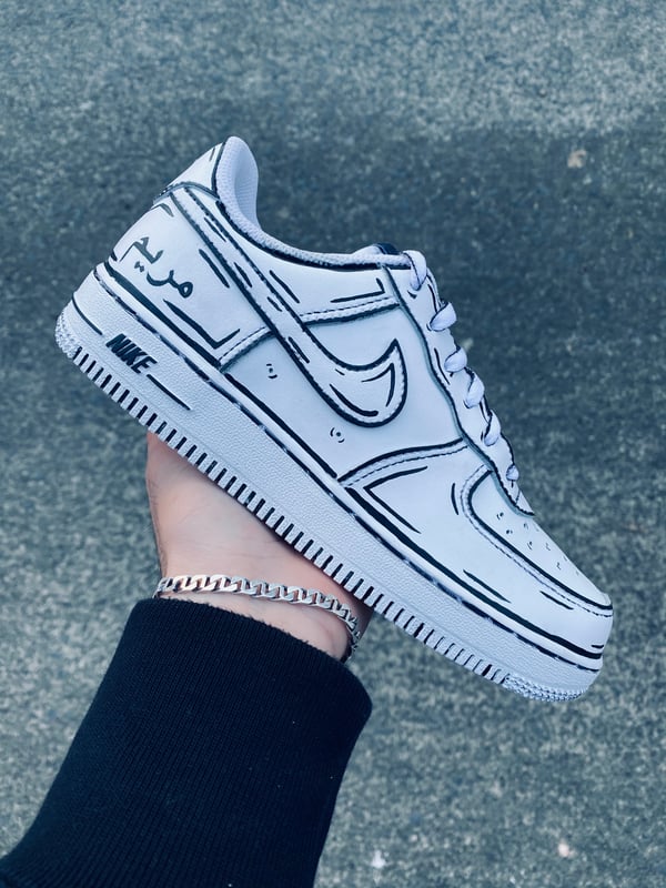 Image of Sketch Effect Arabic x Nike Air Force 1 