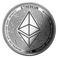 Moneda de plata ethereum