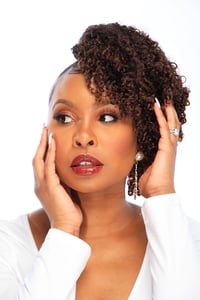 Image 1 of Minky Curly Swing Ponytail