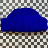 Bright Blue Fisherman Beanie 