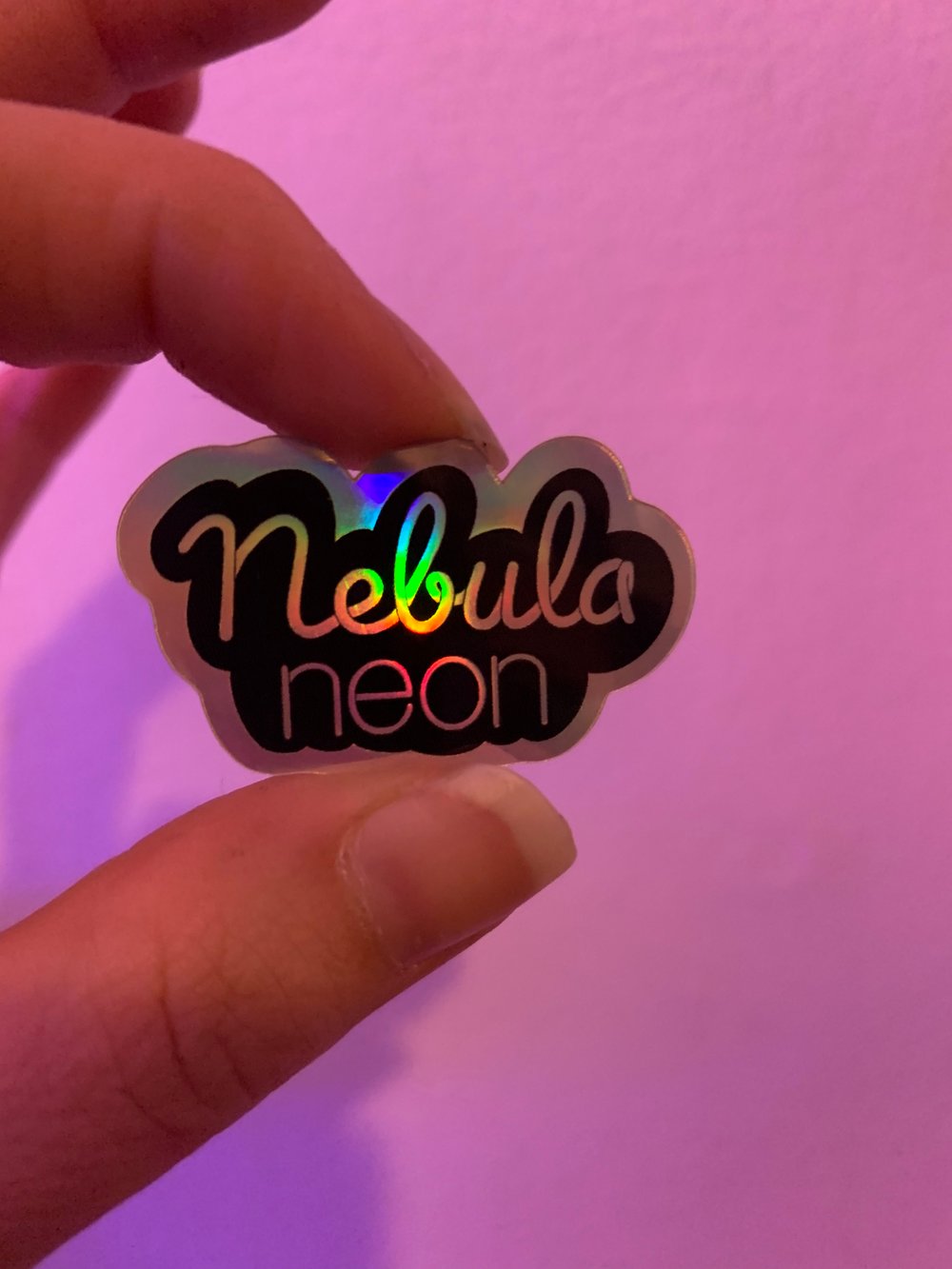 Image of Mini Nebula Neon Sticker