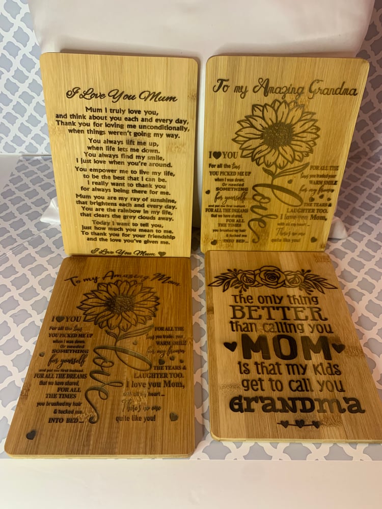 Image of Engraved words plaques 