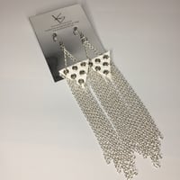 Image 2 of Chain tassel earrings