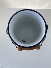 Image 3 of Vintage Enamel Milk Can 