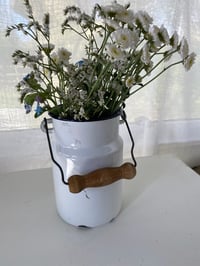 Image 4 of Vintage Enamel Milk Can 