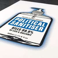 Image 2 of POLITICAL SANITISER - MAIN EDITION on WHITE - 3 Prints available