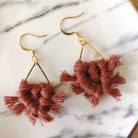 Image 2 of Sofia Earrings - Cinnamon & Neutrals