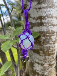 Image 2 of Zadkiel - Angel Wings Macrame Pendant