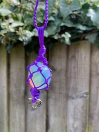 Image 3 of Zadkiel - Angel Wings Macrame Pendant