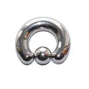 Image of Large Gauge Heavy BCR Steel Piercing Ring  - 8mm & 10mm