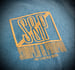 Image of S&P-“Classic Split Square” Logo Tee (Ice Blue/Wheat Org.)