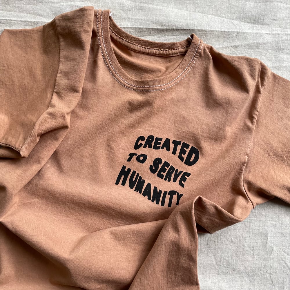 Humanity T-shirt in Rust