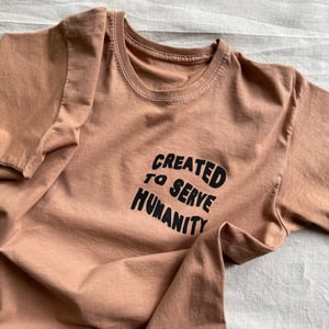 Humanity T-shirt in Rusted