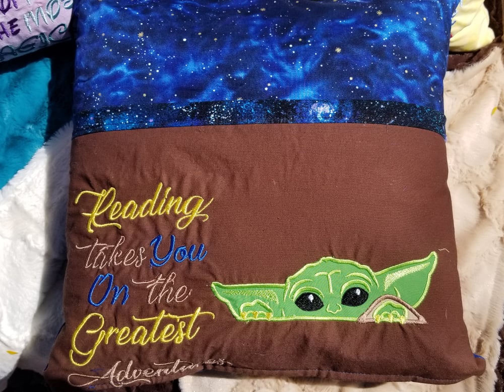 Image of Baby Yoda Pocket Pillow