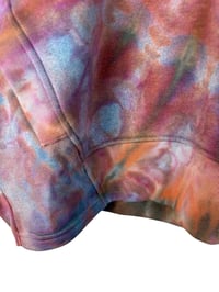 Image 5 of S/M Pocket Hoodie Pullover in Muted Spiral Ice Dye
