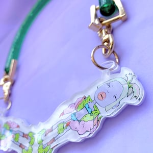 Image of SOLD OUT Y2K Girlz Glitter in Plastic One-Off Necklace 