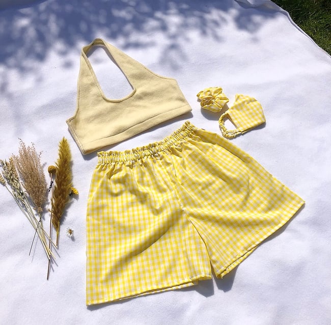 Multiple colours* Gingham co-ord