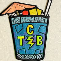 Image 3 of TCB(lue Hawaiian) Elvis Tribute 5" Embroidered Patch