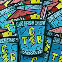 Image 1 of TCB(lue Hawaiian) Elvis Tribute 5" Embroidered Patch