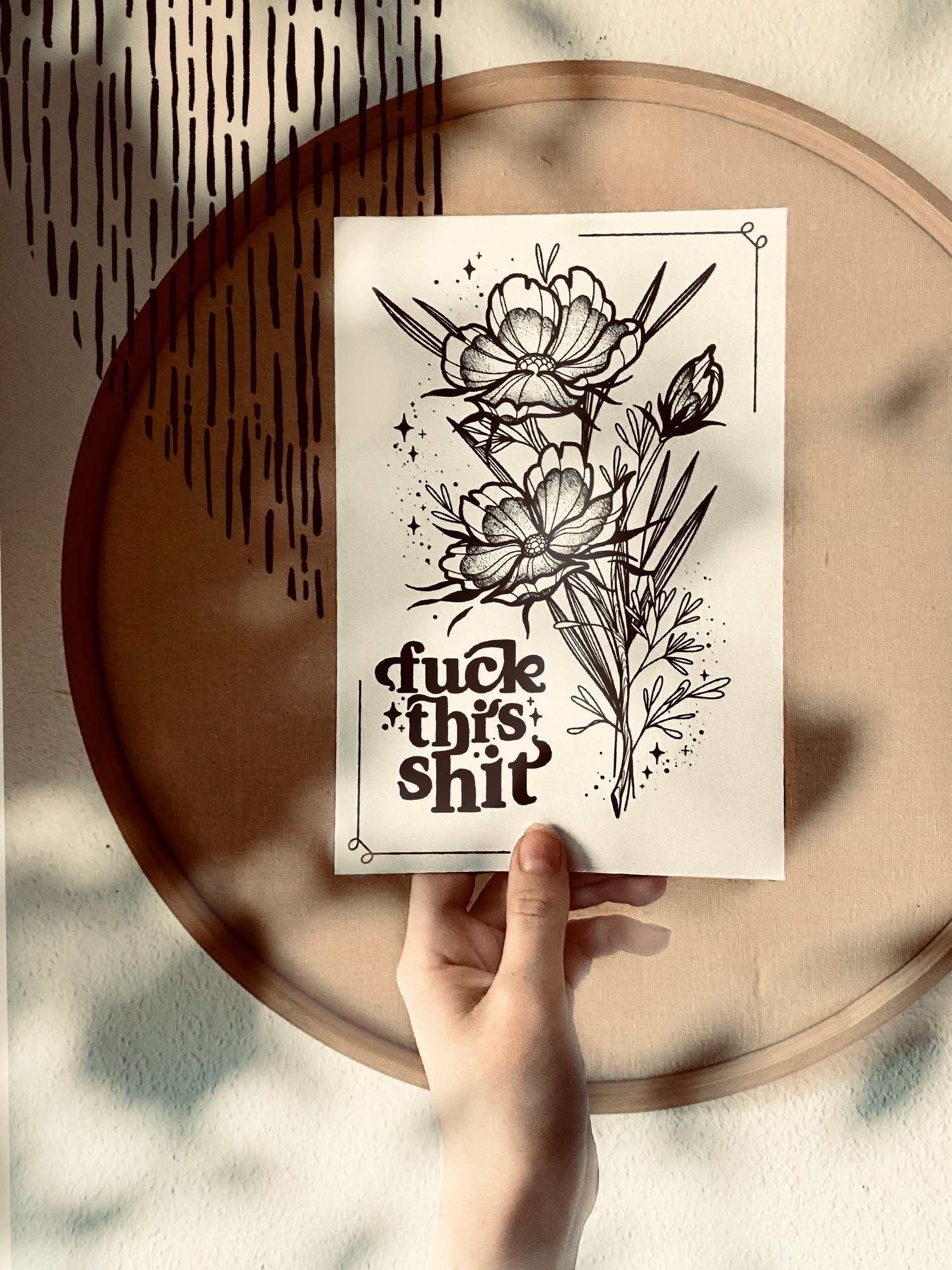 Image of Fck ths sht Print A5