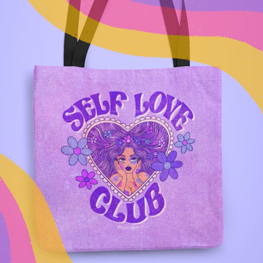 Self Love Club Tote Bag // 12 oz. Canvas Tote – Coley Made