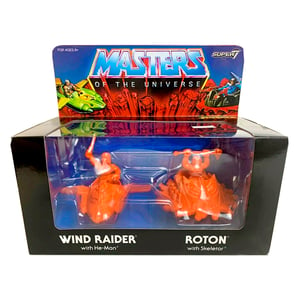  Masters Of The Universe M.U.S.C.L.E. Wind Raider & Roton (Orange) (2-Pack)