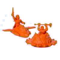 Image 2 of  Masters Of The Universe M.U.S.C.L.E. Wind Raider & Roton (Orange) (2-Pack)