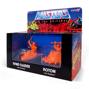  Masters Of The Universe M.U.S.C.L.E. Wind Raider & Roton (Orange) (2-Pack)