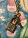 Image of Butterfly, padlock & key necklace