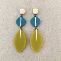 long leaf line earrings