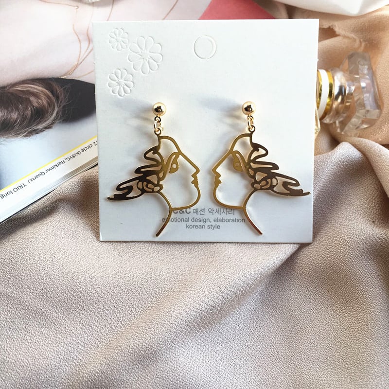 Image of Creative Face Earrings