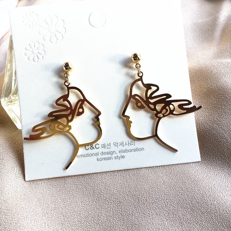 Image of Creative Face Earrings