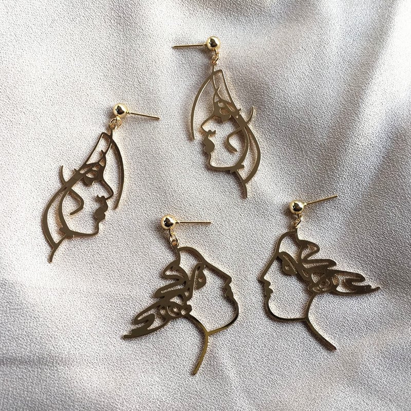 Image of Creative Face Earrings